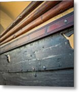 Viking Ship Museum Oars Detail Metal Print