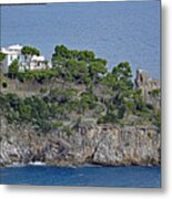 Villa Owned By Sophia Loren On The Amalfi Coast In Italy Metal Print