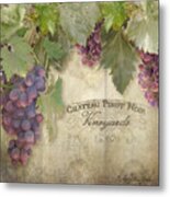 Vineyard Series - Chateau Pinot Noir Vineyards Sign Metal Print