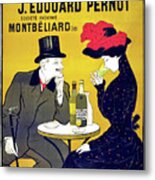 Vintage Advertising Poster For Alcohol Drink Metal Print