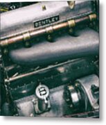 Vintage Bentley Engine Metal Print