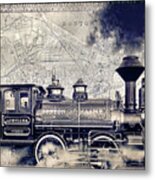 Vintage Boston Railroad Metal Print