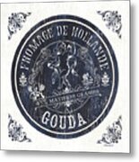 Vintage French Cheese Label 1 Metal Print