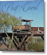 Vintage Mining Train With Carriages Metal Print