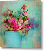 Flowers From A Cottage Garden Metal Print