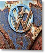 Vintage Volkswagen Samba Metal Print