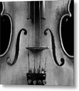 Violin # 2 Bw Metal Print