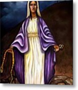 Virgin Mary- The Protector Metal Print