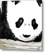 Vivi's Pet Panda Metal Print