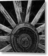 Wagon Wheel Metal Print