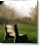Waiting For Fog To Lift Metal Print