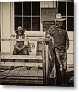 Waiting For The Stage Coach - 365-72 Metal Print
