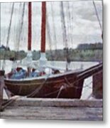 Waiting To Sail Metal Print