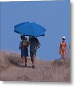 Walk To The Beach Metal Print