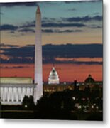 Washington Dc Landmarks At Sunrise I Metal Print