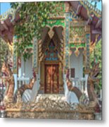 Wat Nam Phueng Phra Ubosot Entrance Dthla0012 Metal Print