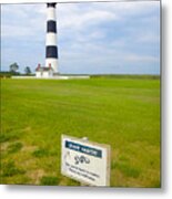 Watch Out For Snakes At Bodie Light Metal Print