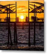 Watching The Sunset Metal Print