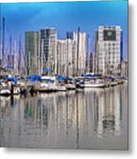 Water Reflections In Honolulu Metal Print