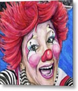 Watercolor Clown #24 Kelly Lynn Diehl Metal Print