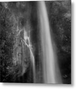 Waterfall 5830 B/w Metal Print