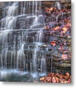 Waterfall At Cascades State Park Metal Print