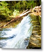Waterfall In Swarthmore Pa Metal Print