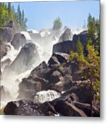 Waterfall Uchar. Altai. Russia Metal Print