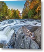 Waterfalls Bond Autumn Colors -0021 Metal Print
