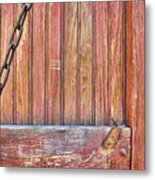 Weathered Barn Door- Photography Metal Print
