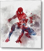 Web Head Metal Print