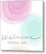 Welcome Little One- Art By Linda Woods Metal Print