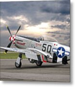 Well Earned Rest P-51 Metal Print