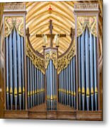 Wells Cathedral Organ Metal Print