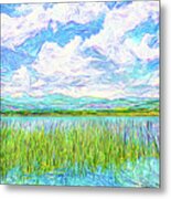 When Lake Meets Sky - Boulder County Colorado Metal Print