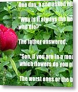 Which Flowers Do You Pick? Metal Print