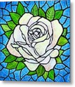 White Rose Metal Print