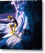 Who Likes To #surf. #surfing Is #fun Metal Print