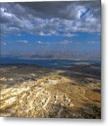 Wide View From Masada Metal Print