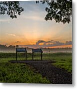 Wilderness Battlefield Sunrise Metal Print