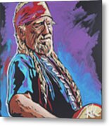 Willie Nelson Metal Print