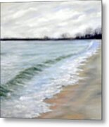 Willow's Beach Study Metal Print