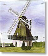 Windmill At City Beach Metal Print