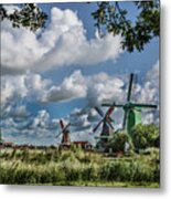 Windmills Of Holland Metal Print