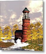 Windy Hill Ligthouse Metal Print