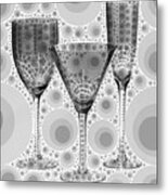 Wine Glass Art-3 Metal Print