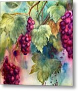 Wine Grapes Metal Print