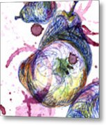 Wine Pearing Metal Print