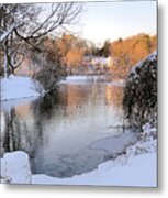 Winter At Jenney Pond Metal Print