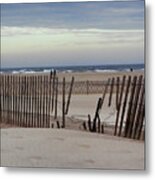 Winter At The Beach Metal Print